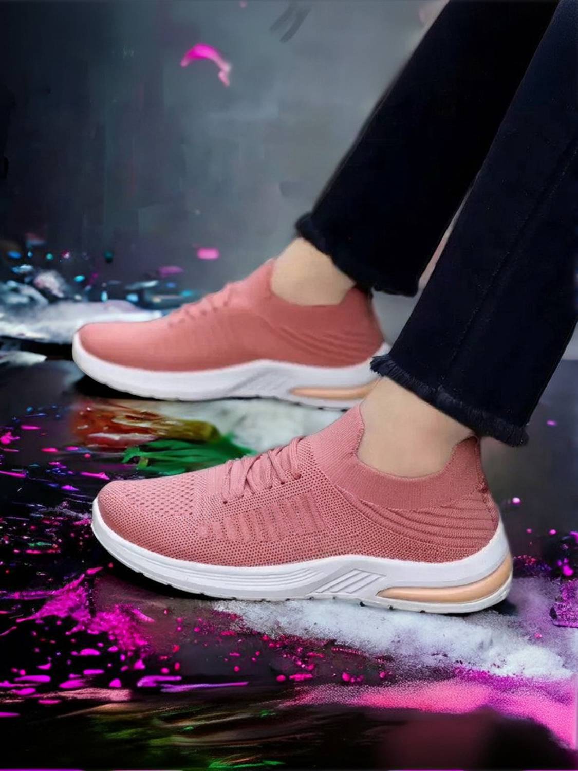 Fabbmate Trendy Sports Shoes for Women's Running,Walking with Mem