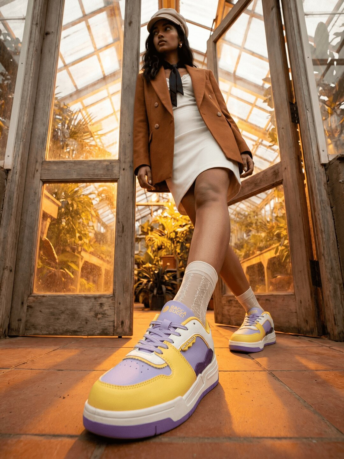 Image of bacca bucci FLORA- Flower-inspired court Casuals For Women