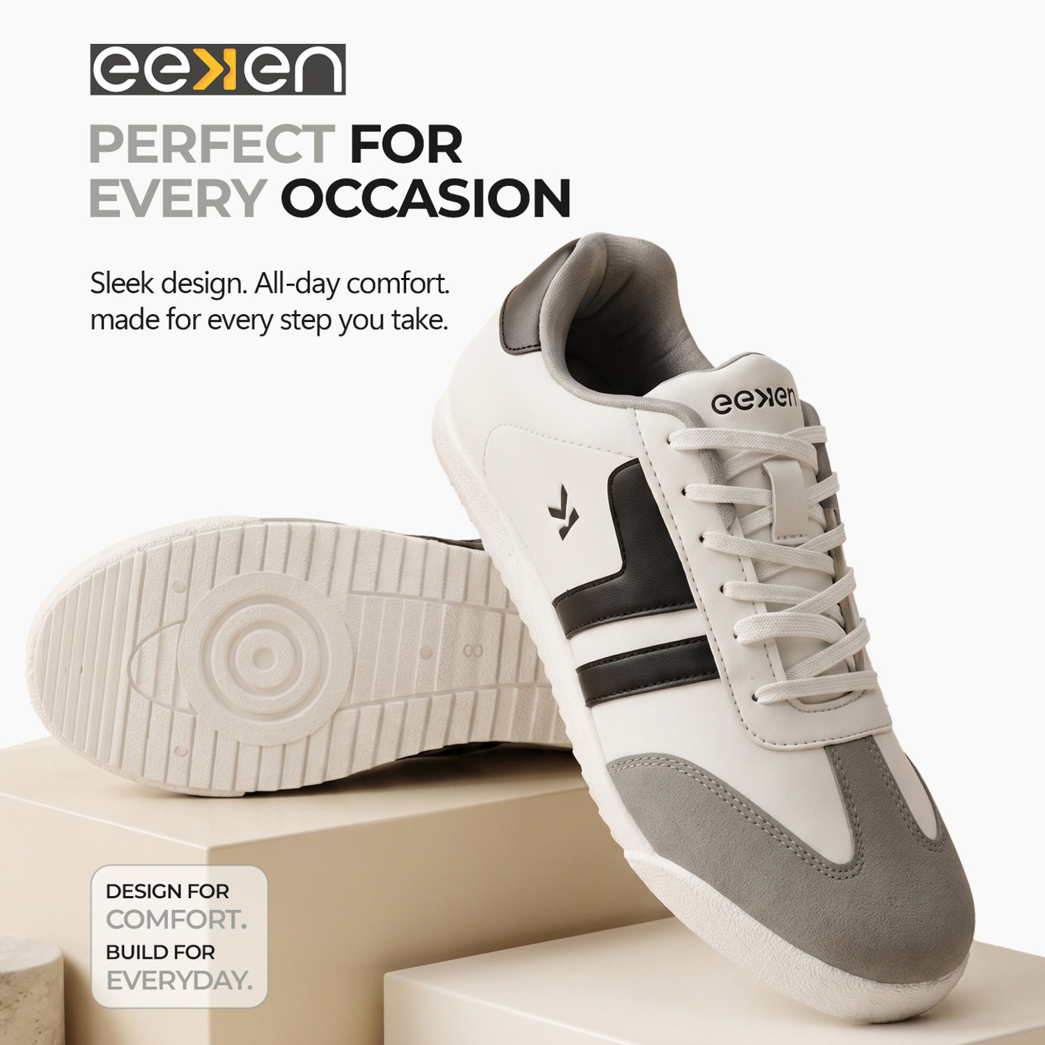 Image of Paragon Men's Sneakers | Lightweight, Soft Cushioned & Better Grip | Daily Wear Sneakers For Men
