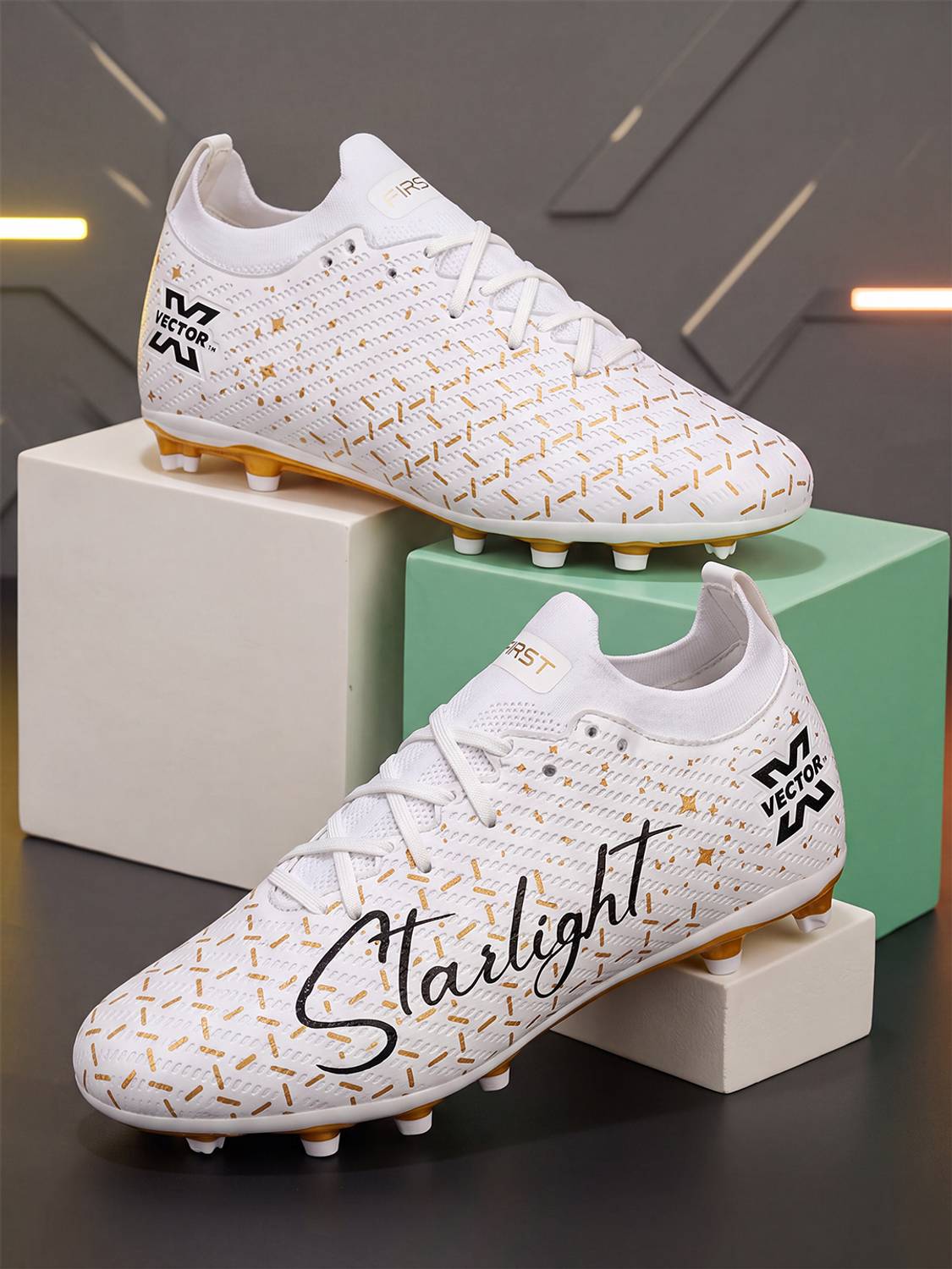 VECTOR X Starlight Cleats Primeknit Football Shoes - Image 5