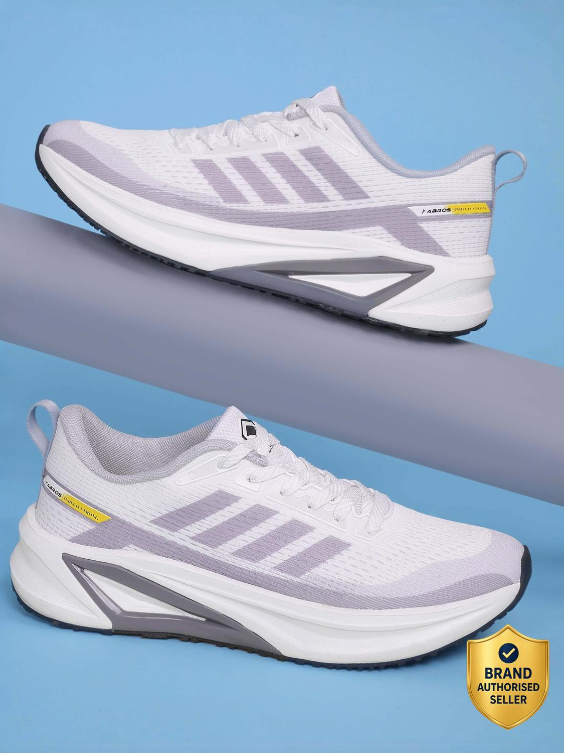 Image of Abros DAVEN-04 Running Shoes For Men (White, 9)