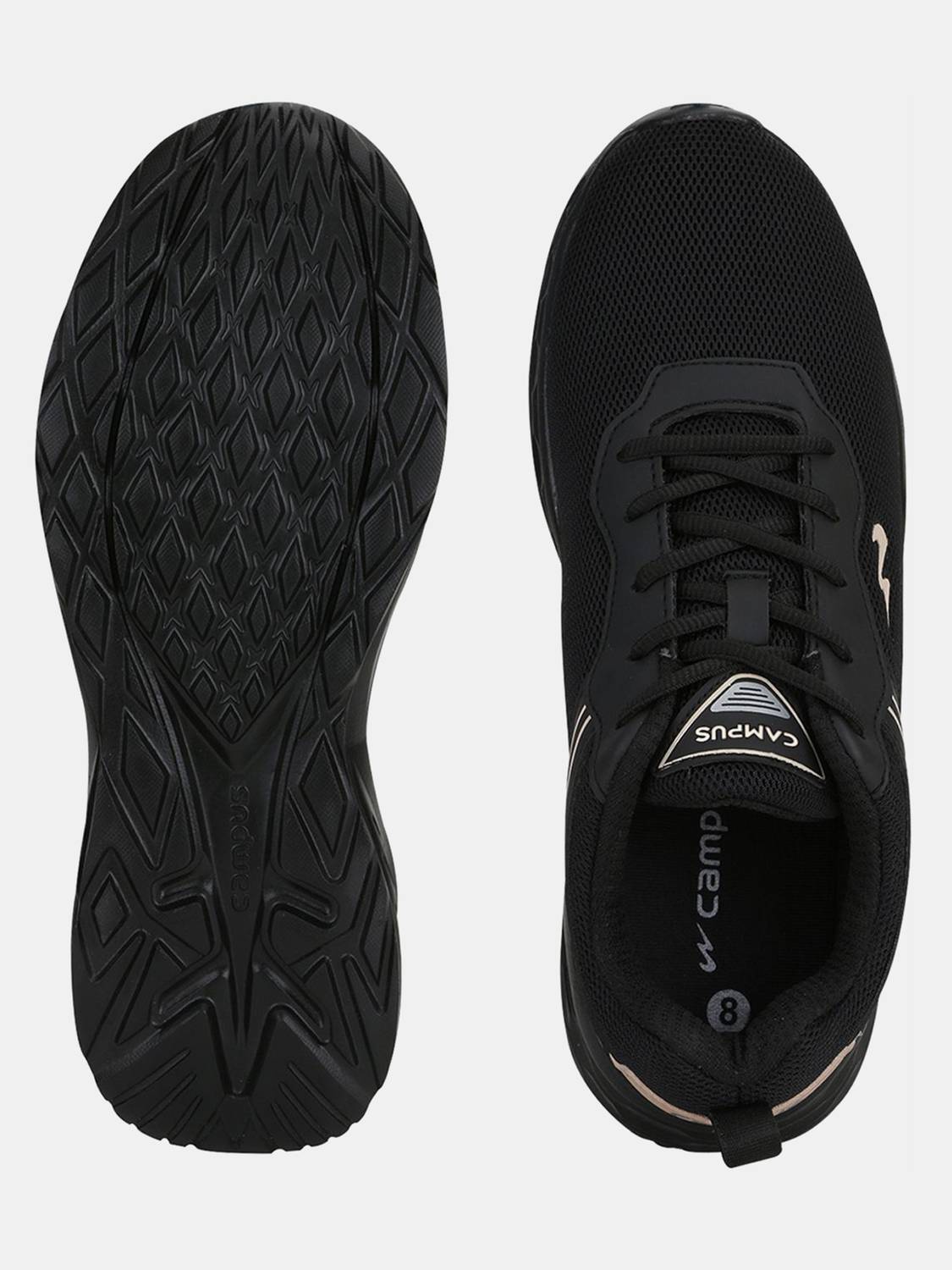 CAMPUS KOSMO PRO Black Running Shoes For Men - Image 4