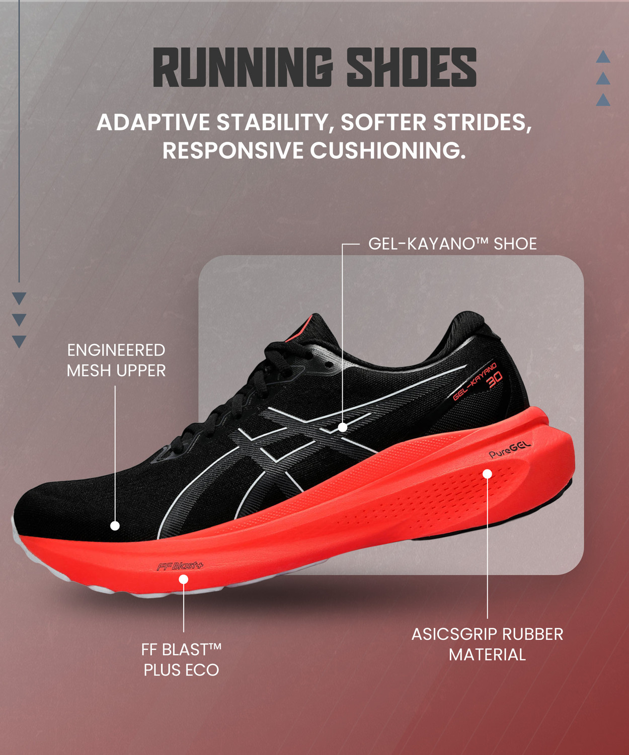 Image of Asics GEL-KAYANO 30 Running Shoes For Men