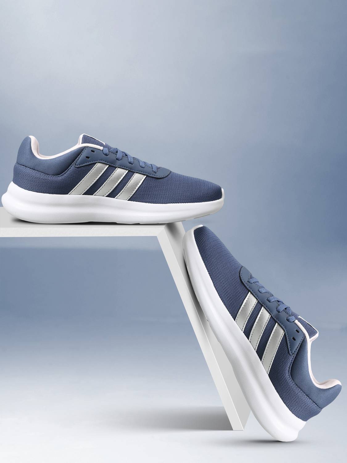 adidas LITE RACER 4.0 Running Shoes For Women (Blue , 4)