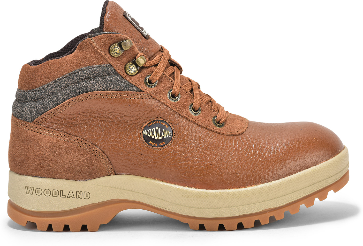 Image of WOODLAND Outdoor Durable Comfortable Everyday High Ankle Boots For Men