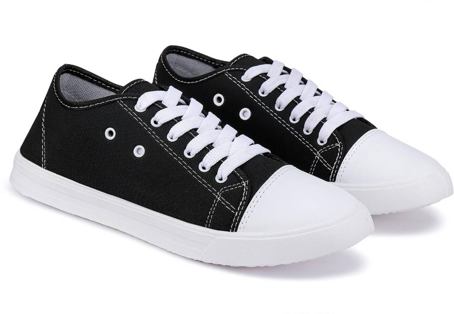 JOOTIYAPA PREMIUM TRENDY CANVAS SHOES Black - Image 2