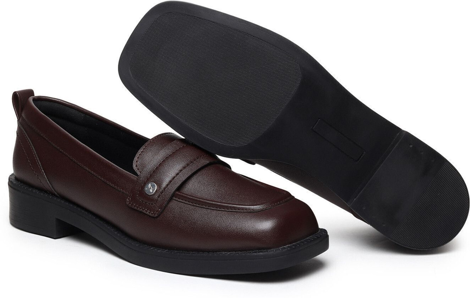 Image of yoho Stella 002|TPR Sole | Comfy & Stylish Block Heel Moccasins |Casual & Formal Mocassin For Women