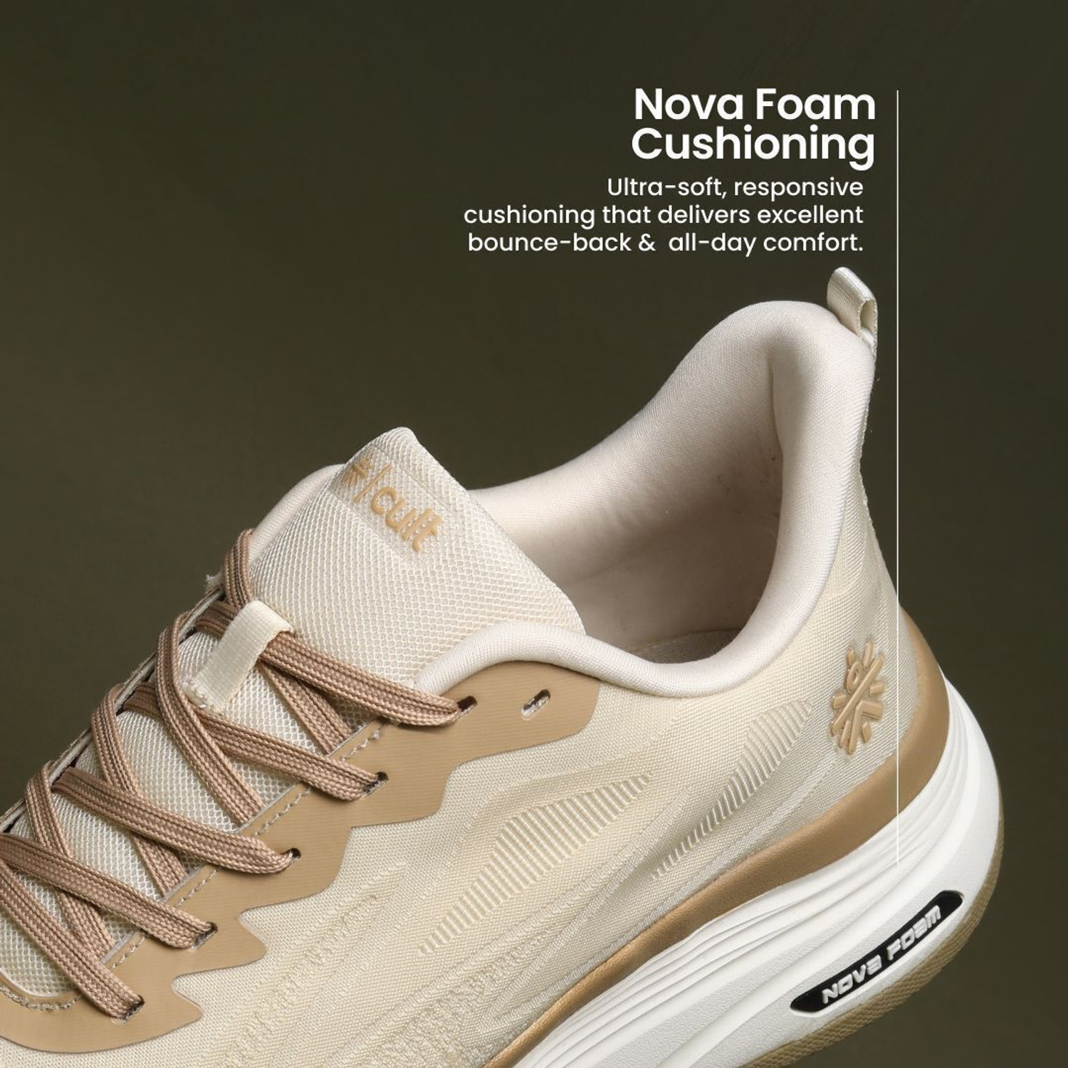 Image of Cult Flexride Running Shoes with Durable Rubber Outsole&Cushioning for Runs upto 20km Running Shoes For Men