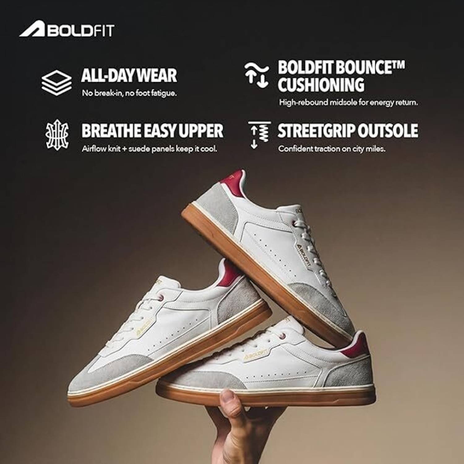 BOLDFIT Men Klunys Sneakers - Image 4