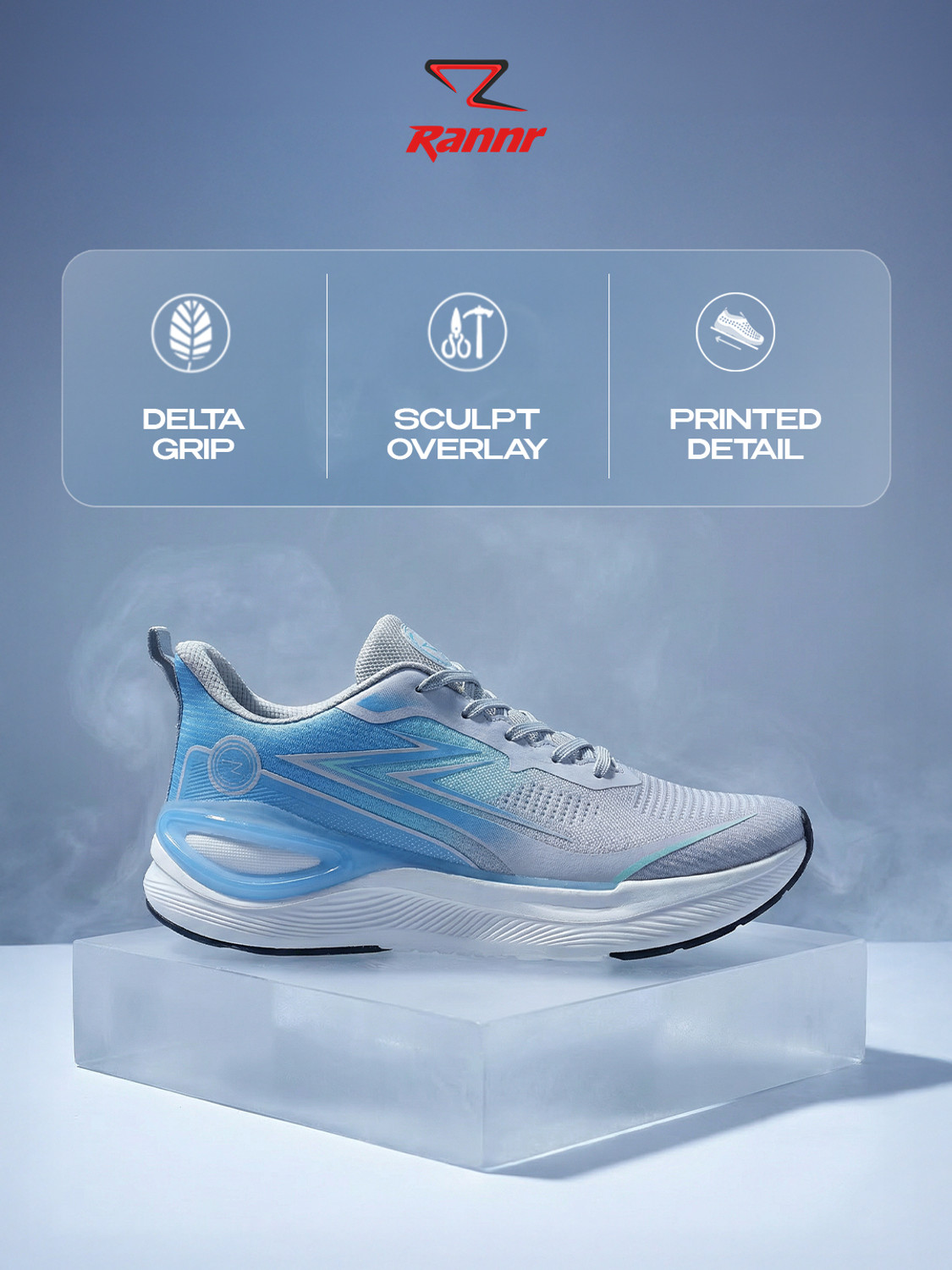 Image of Rannr Comfortable Sports Running Shoes for Men Running Shoes For Men (Grey, 7)