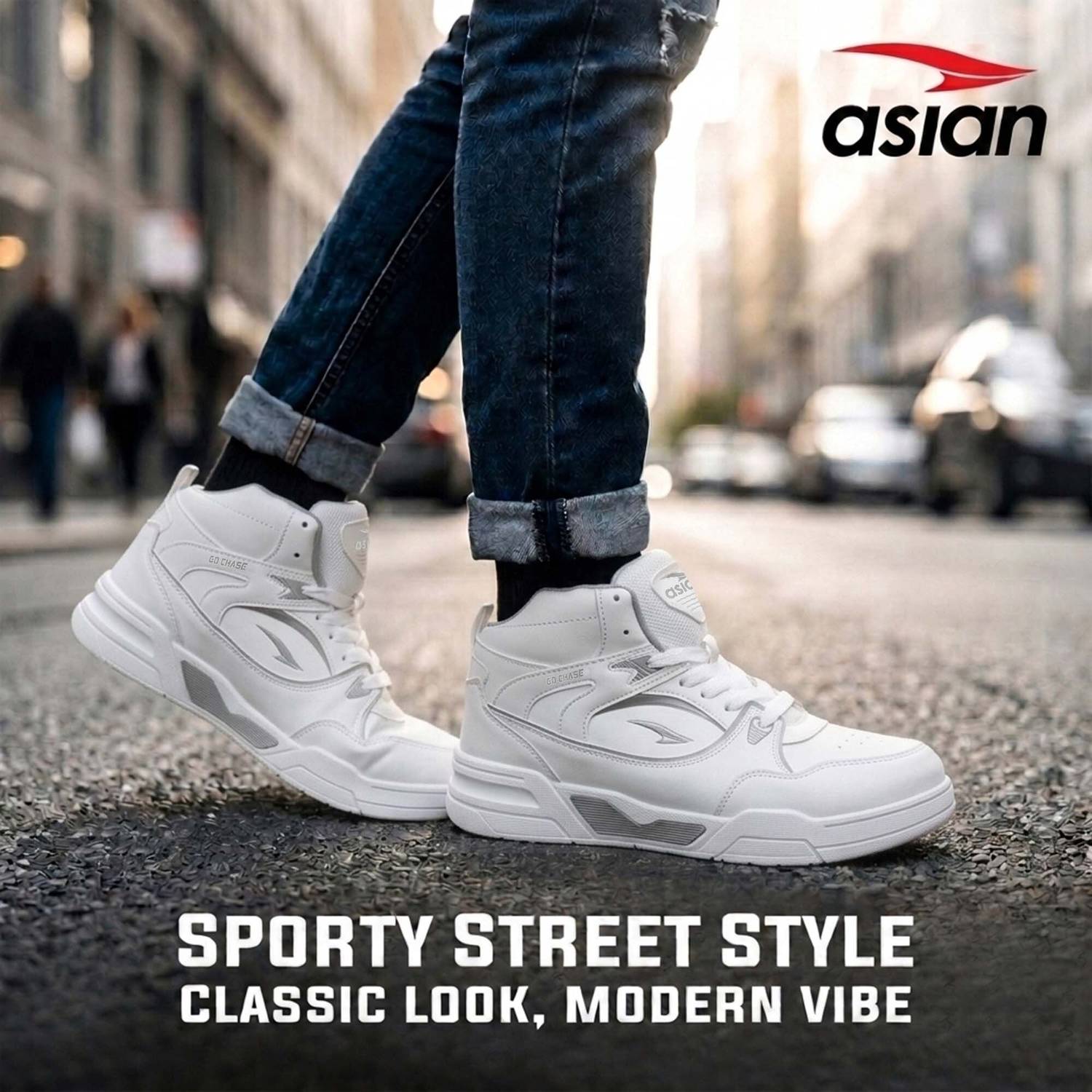 Asian Tango-11 High Top Sneakers for Men - Image 4