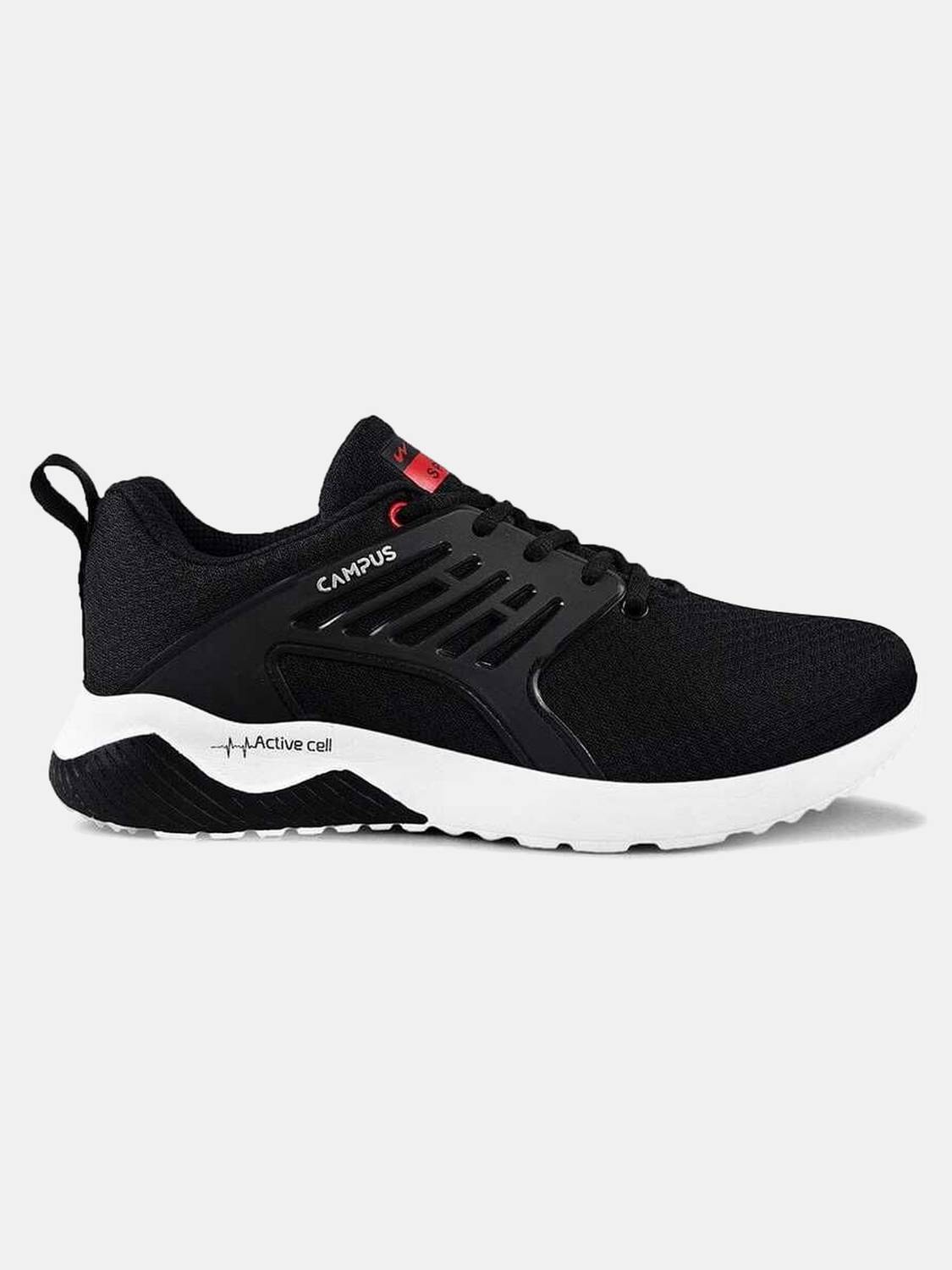 CAMPUS CRYSTA PRO Black Running Shoes For Men - Image 4