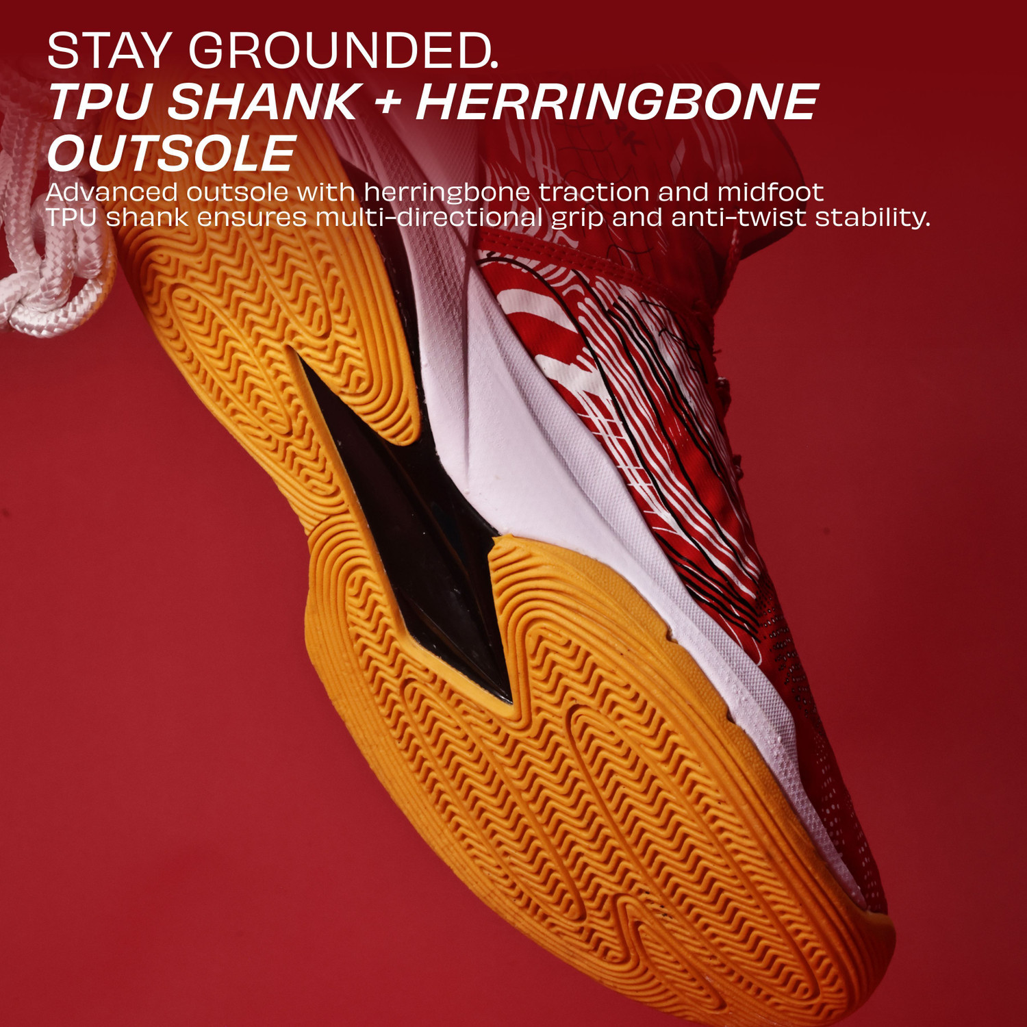 Image of NIVIA CLAWMARK, Duofoam Cushion, Herringbone Outsole with TPU Shank Stability Basketball Shoes For Men
