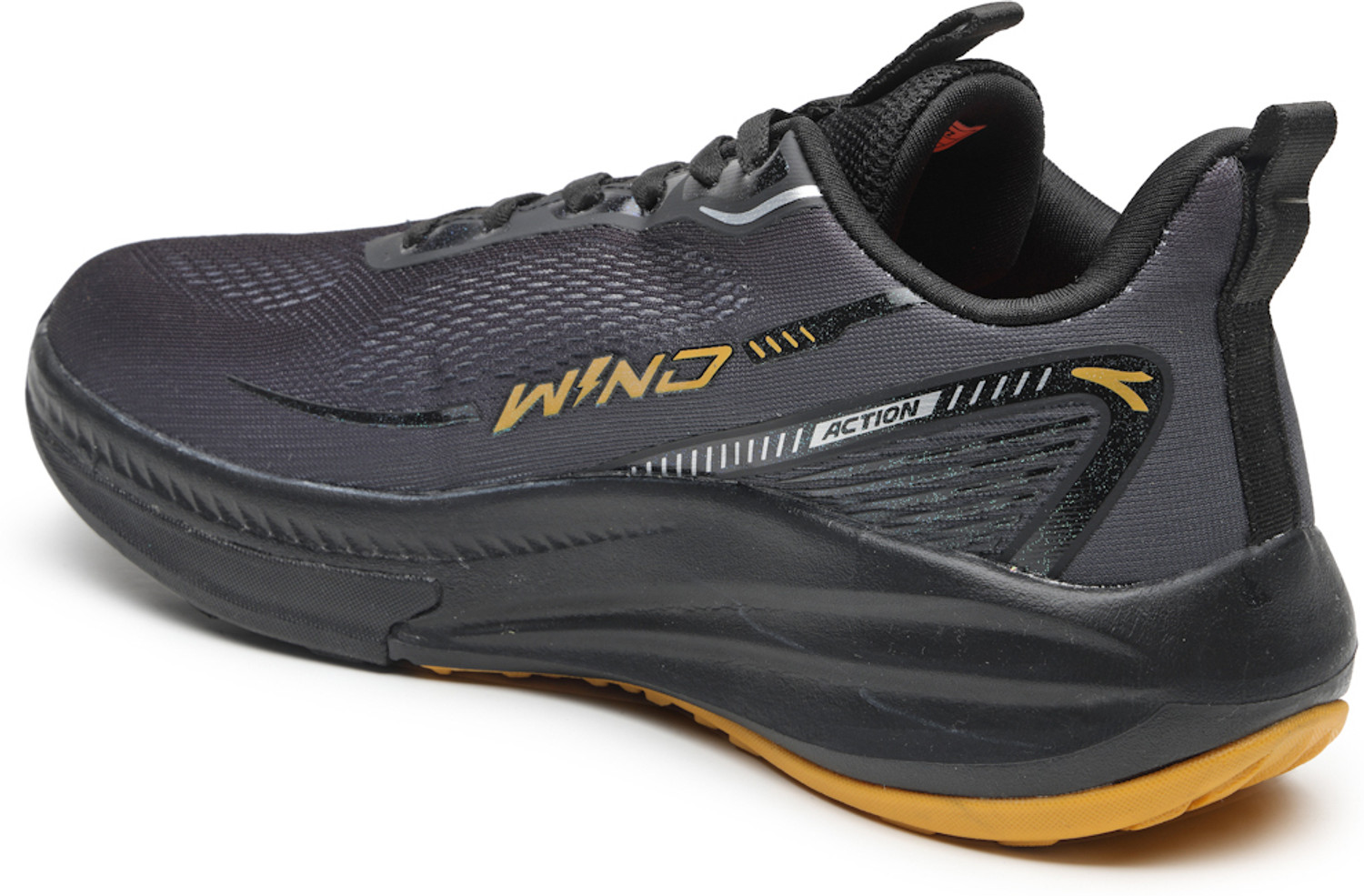 Image of action Athleo TURBO-2103 Lightweight Breathable Comfortable Sports Lace-Ups Running Shoes For Men