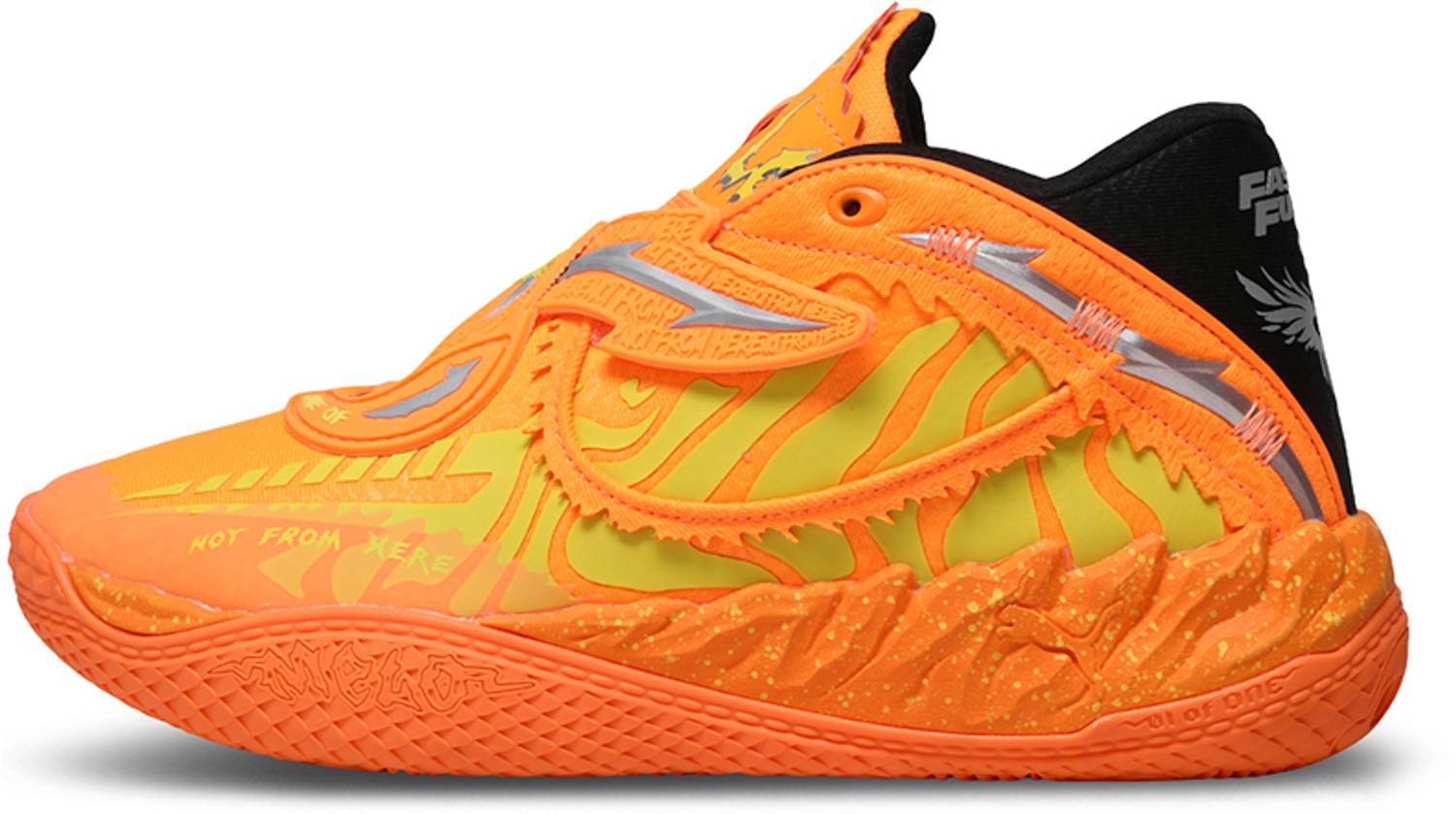 PUMA MB.05 Fast & Furious LA Basketball Shoes For Men Orange - Image 3