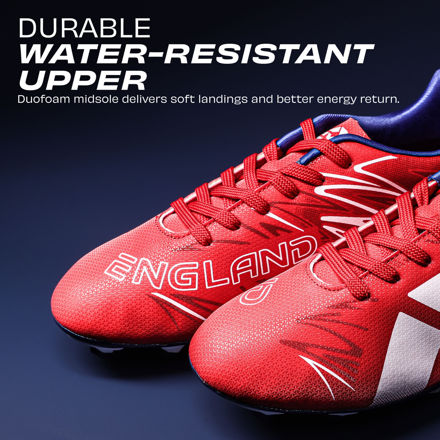 Image of NIVIA England Country Color World Cup Football Studs Football Shoes For Men