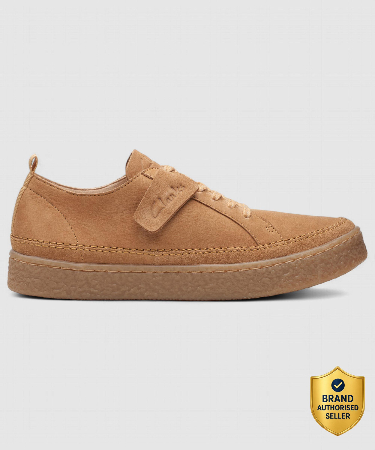 Image of CLARKS Barleigh Lace LIGHT TAN Casuals For Women (Brown, 3)