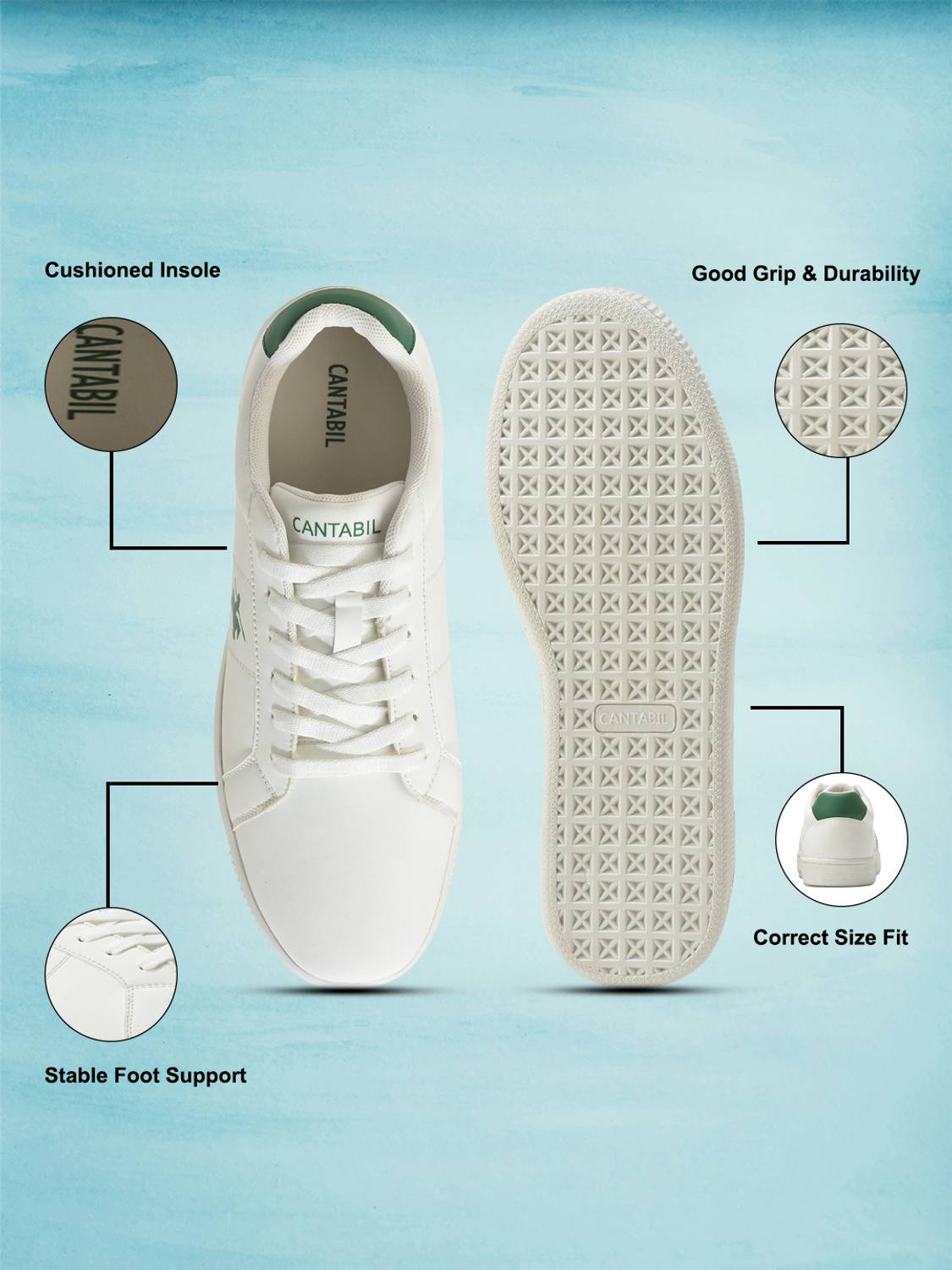 CANTABIL Men's Lightweight Comfortable Sneakers - Image 5