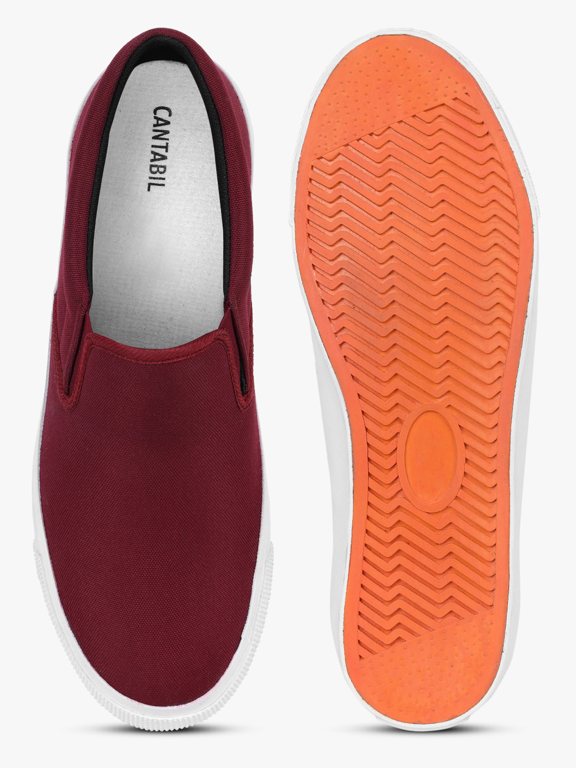 Image of CANTABIL Casual Sneakers Shoes for Men | Lightweight & Comfortable with Cushioned Insole Slip On Sneakers For Men