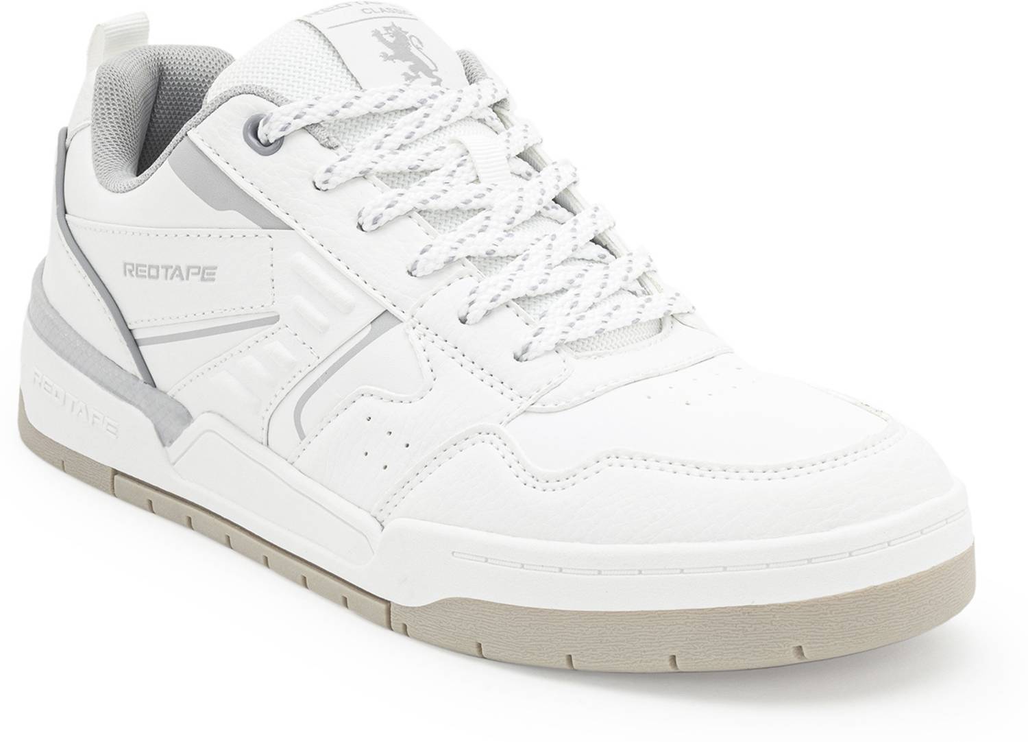 RED TAPE Men's Grey White Low Cut Sneakers - Image 1