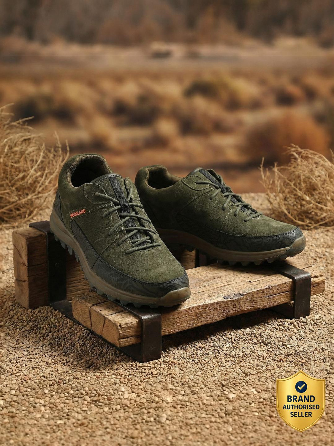 Image of WOODLAND Lace Up Lightweight Breathable Comfortable Daily Use Casuals For Men