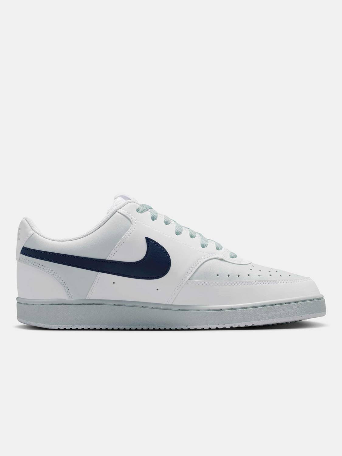 NIKE Court Vision Low Basketball Shoes For Men White - Image 3