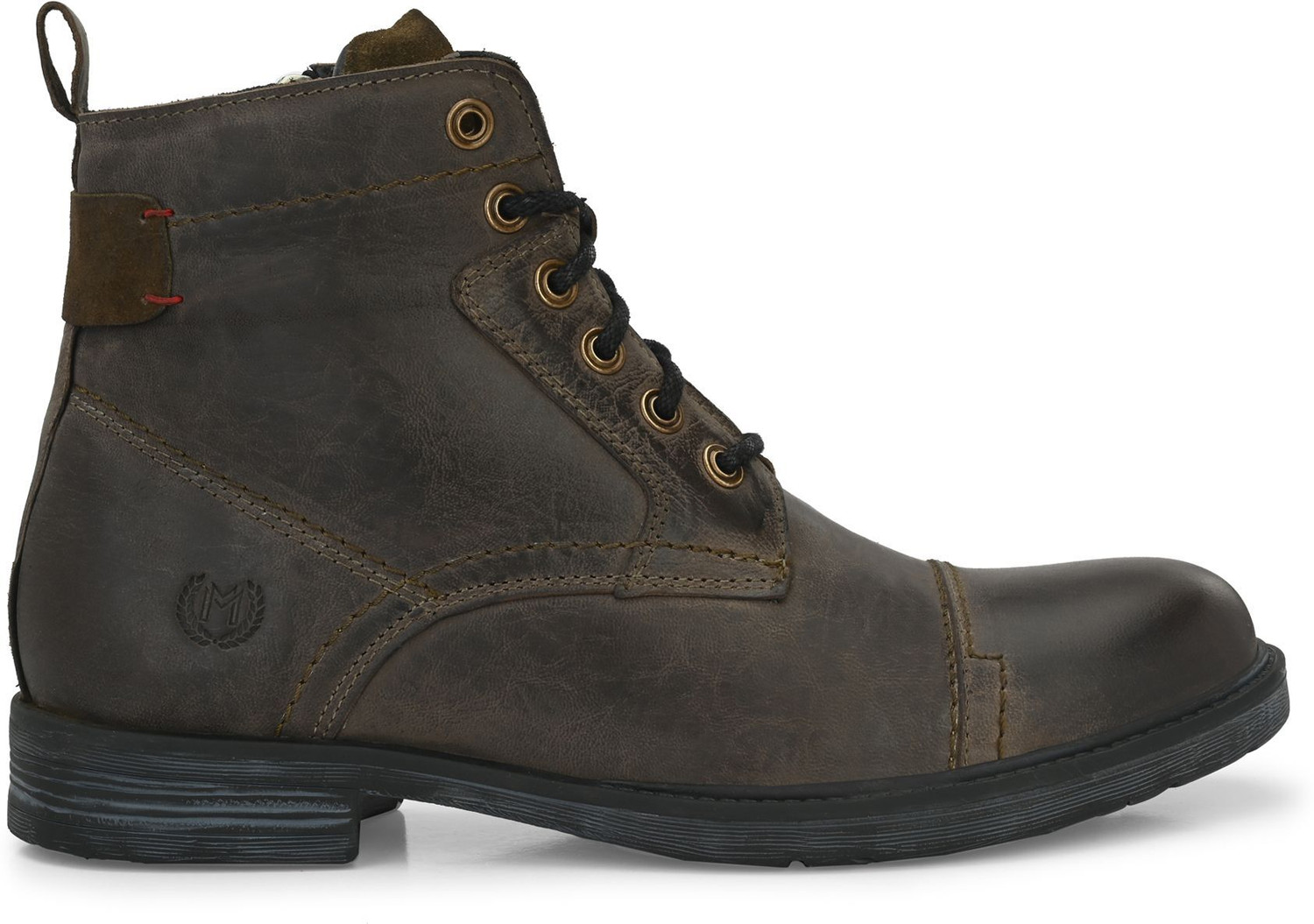 Image of MONDAIN 100% Genuine Leather New Trend Damaged Desgine Leather Shoes For Men Boots For Men
