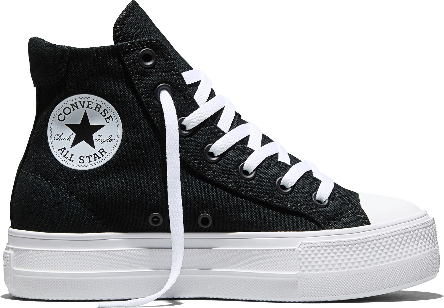 Image of Converse Chuck Taylor All Star Day One Platform Canvas High Top Sneakers For Women