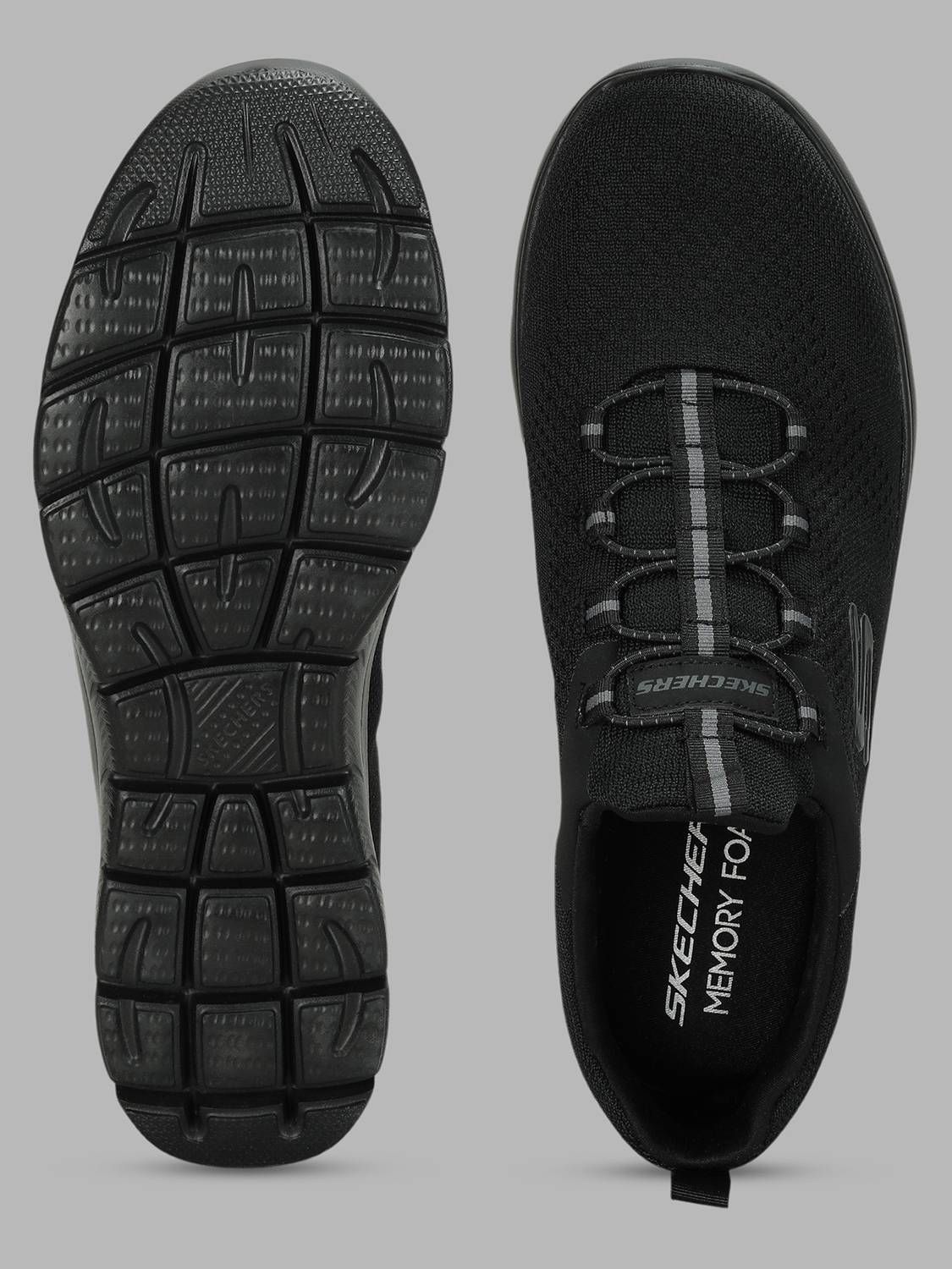 Skechers SUMMITS Walking Shoes for Men, Black - Image 4