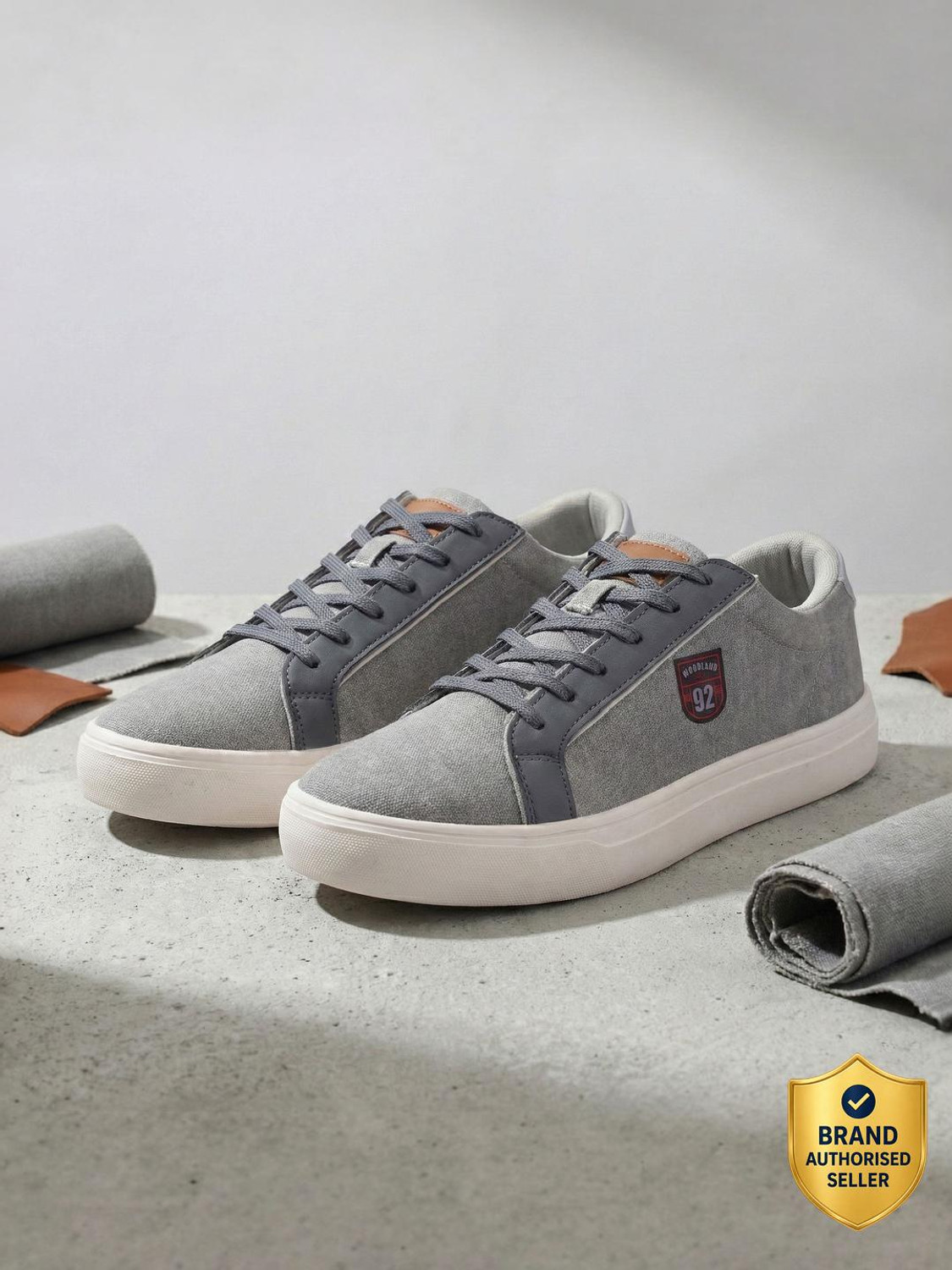 Image of WOODLAND Lace Up Lightweight Breathable Comfortable Daily Use Casuals For Men