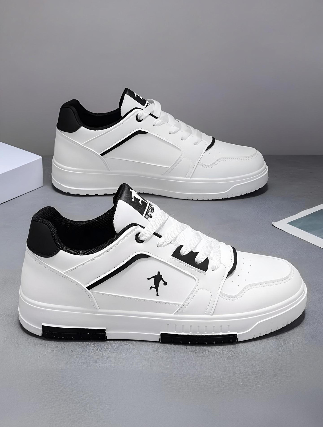 Image of Pocy Shoes White casual sneakers for men and boys Sneakers For Men