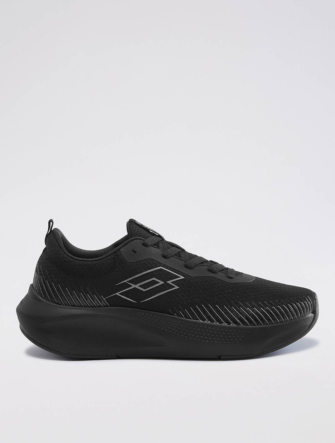 LOTTO Strikerun Running Shoes for Men, Black - Image 2