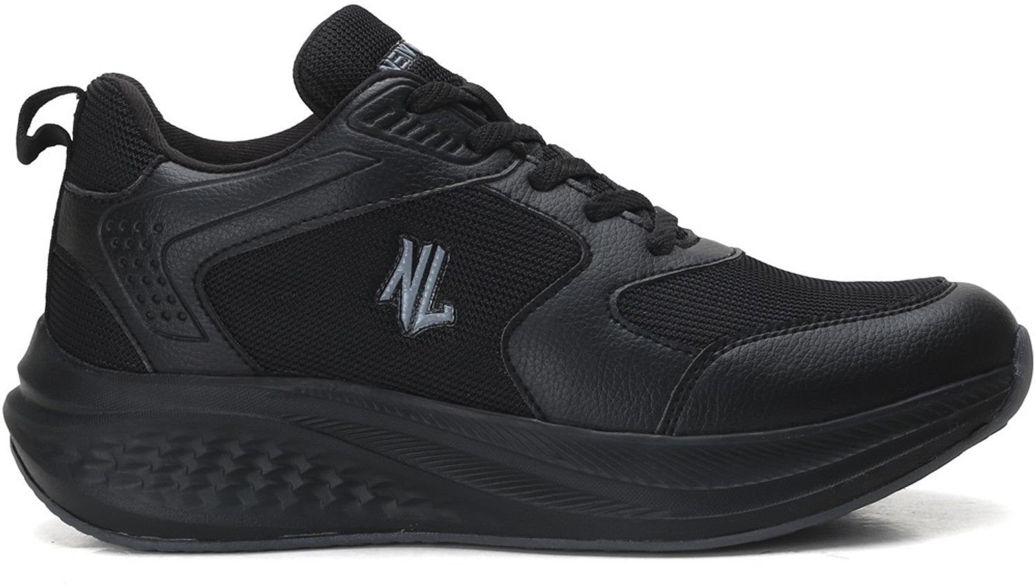 Image of NEW LIMITS SPEED Men's Lightweight Breathable Sports All-Day Comfort & Performance Running Shoes For Men (Black, 8)