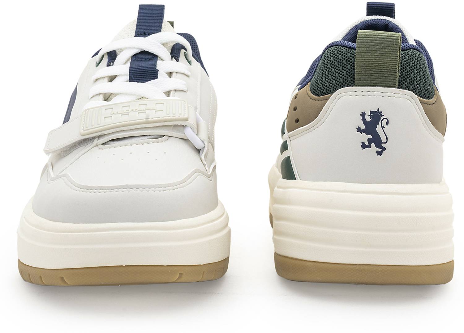 RED TAPE Low Cut Lifestyle Sneakers for Men in Beige Navy - Image 4