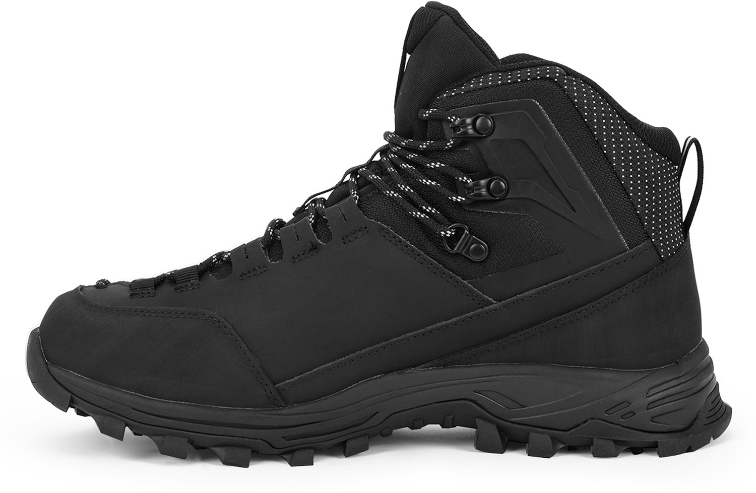 Image of Adventra Men Waterproof Mid-Top Hiking Shoes with 3M Insulation (WH1106) Black Outdoors For Men