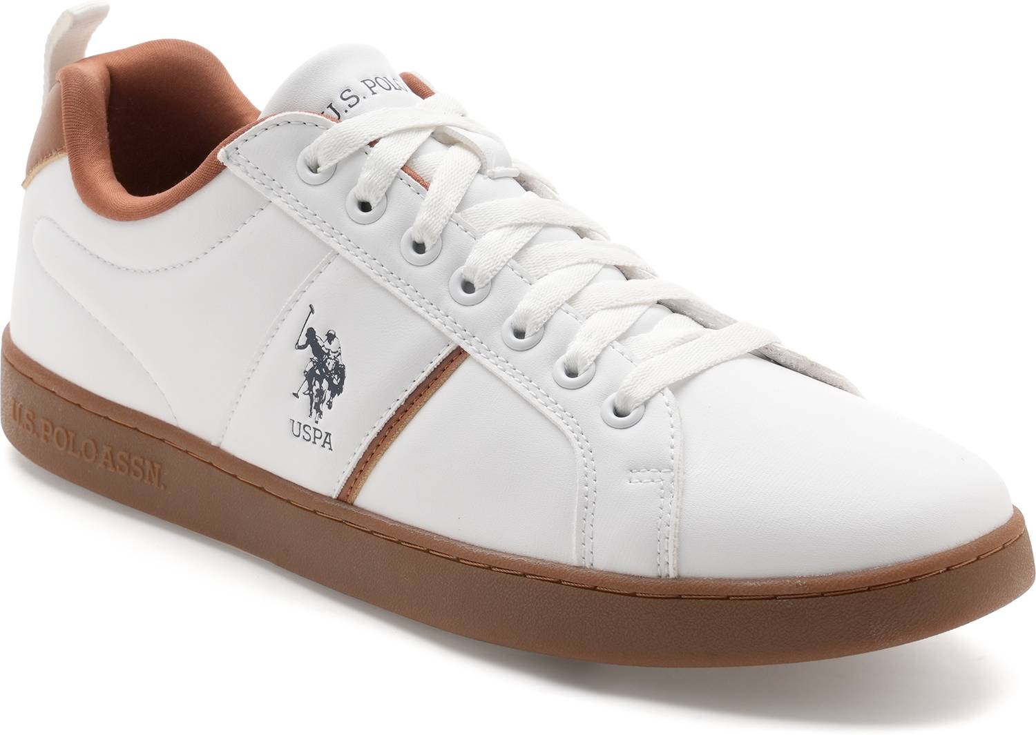 U.S. POLO ASSN. DORIM 2.0 White Sneakers For Men - Image 2
