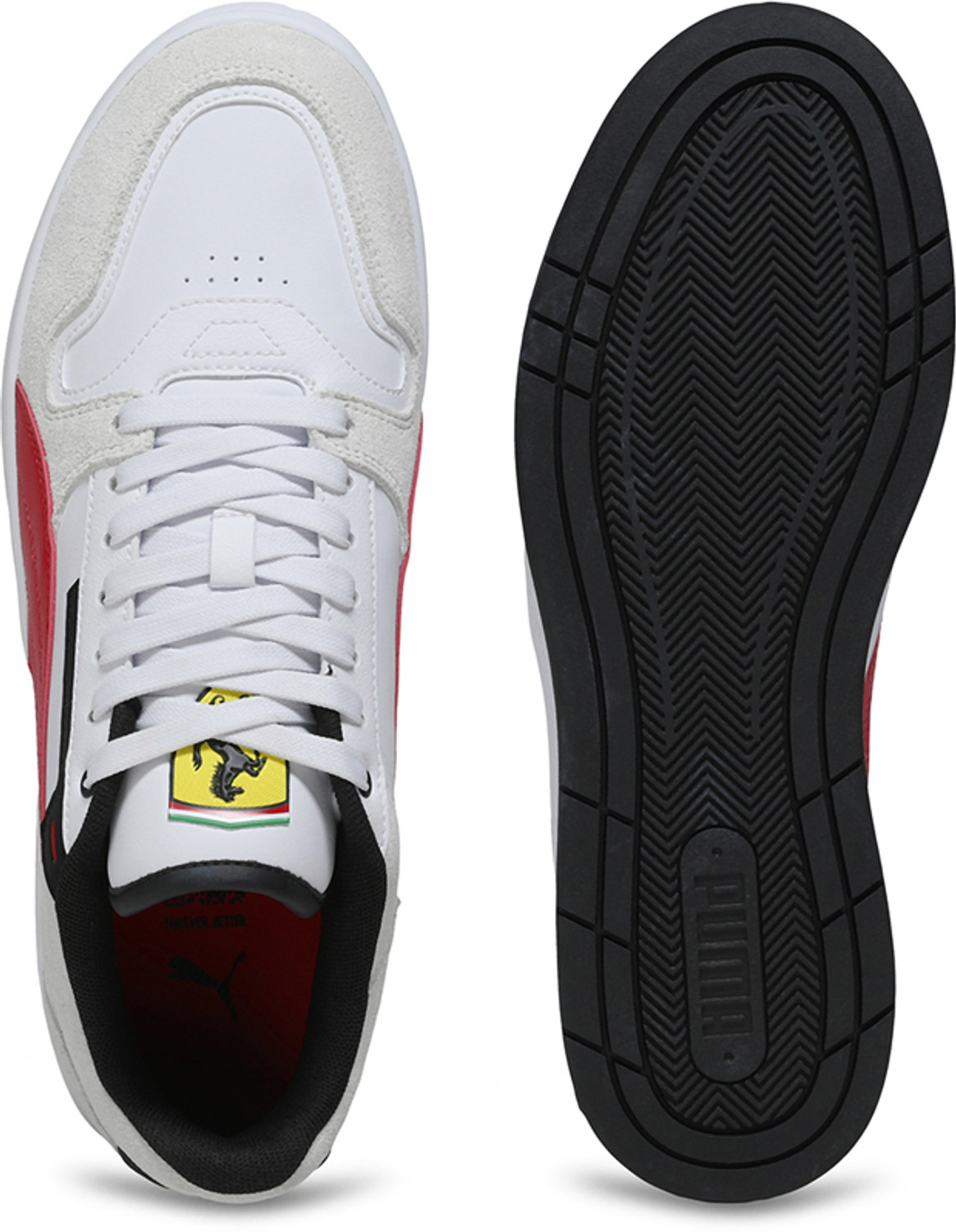 Image of PUMA Ferrari Court Classic Street Sneakers For Men