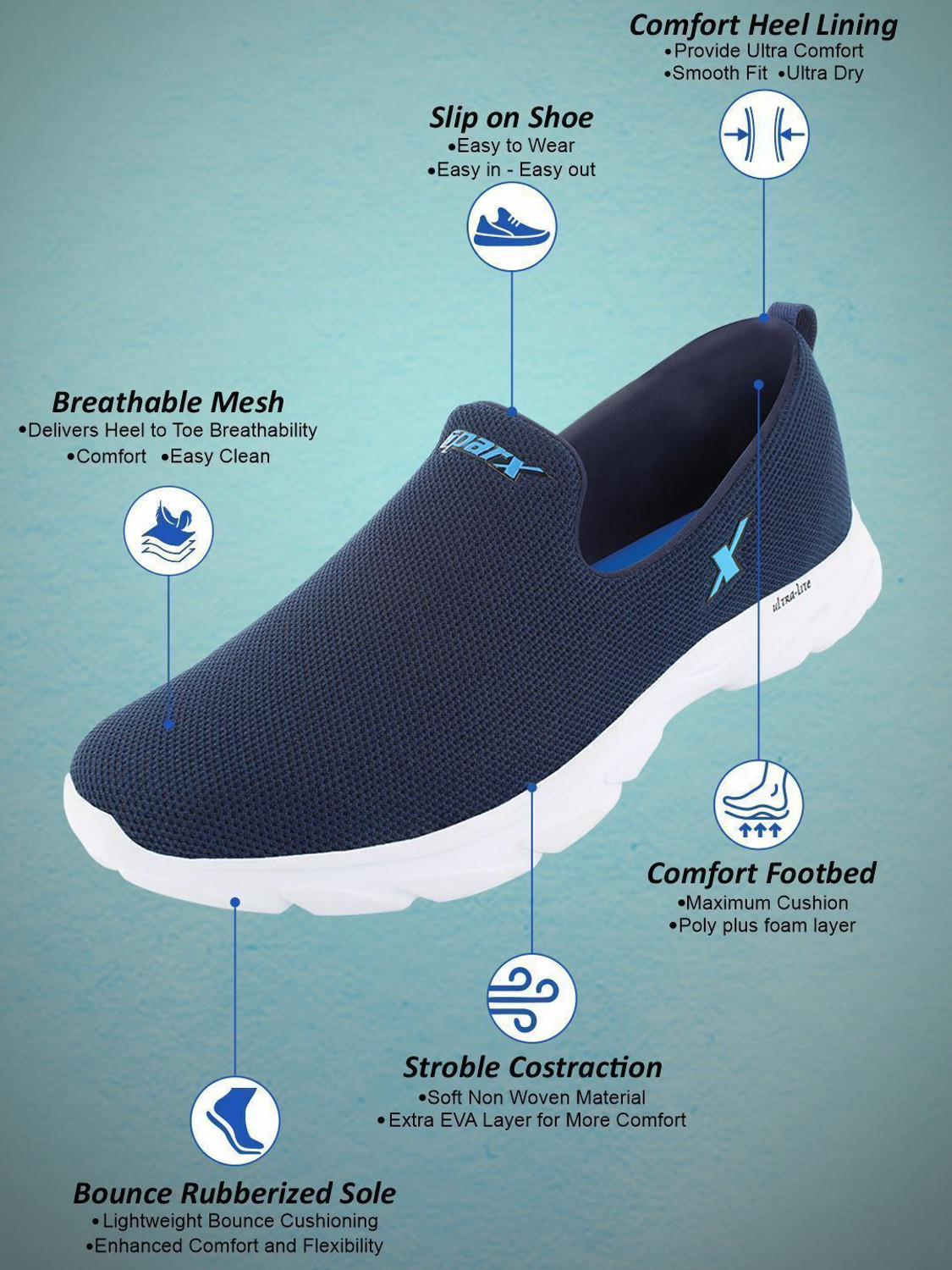 Image of Sparx SM 675 Walking Shoes For Men