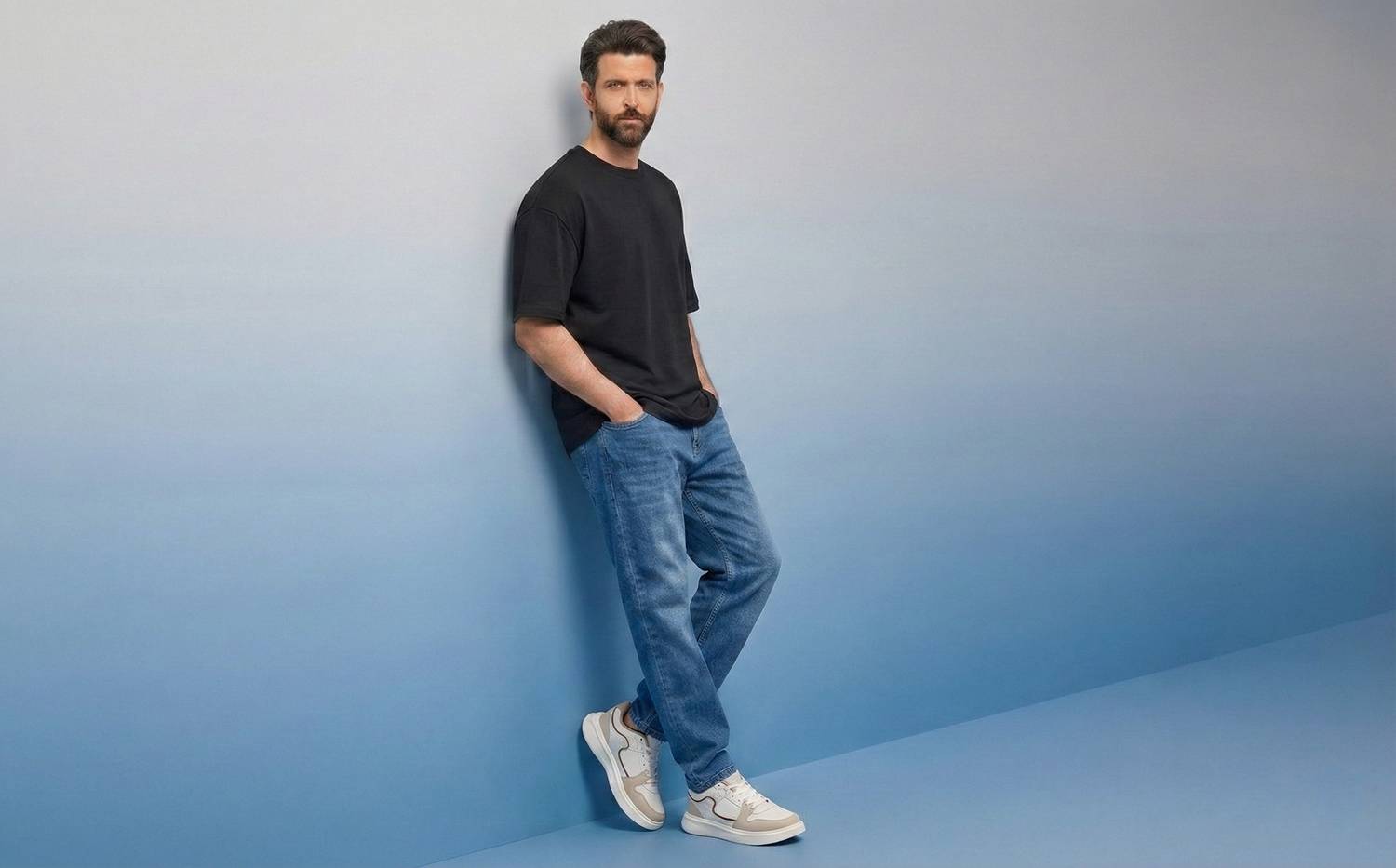 HRX by Hrithik Roshan Men's Beige Jogging Shoes - Image 2