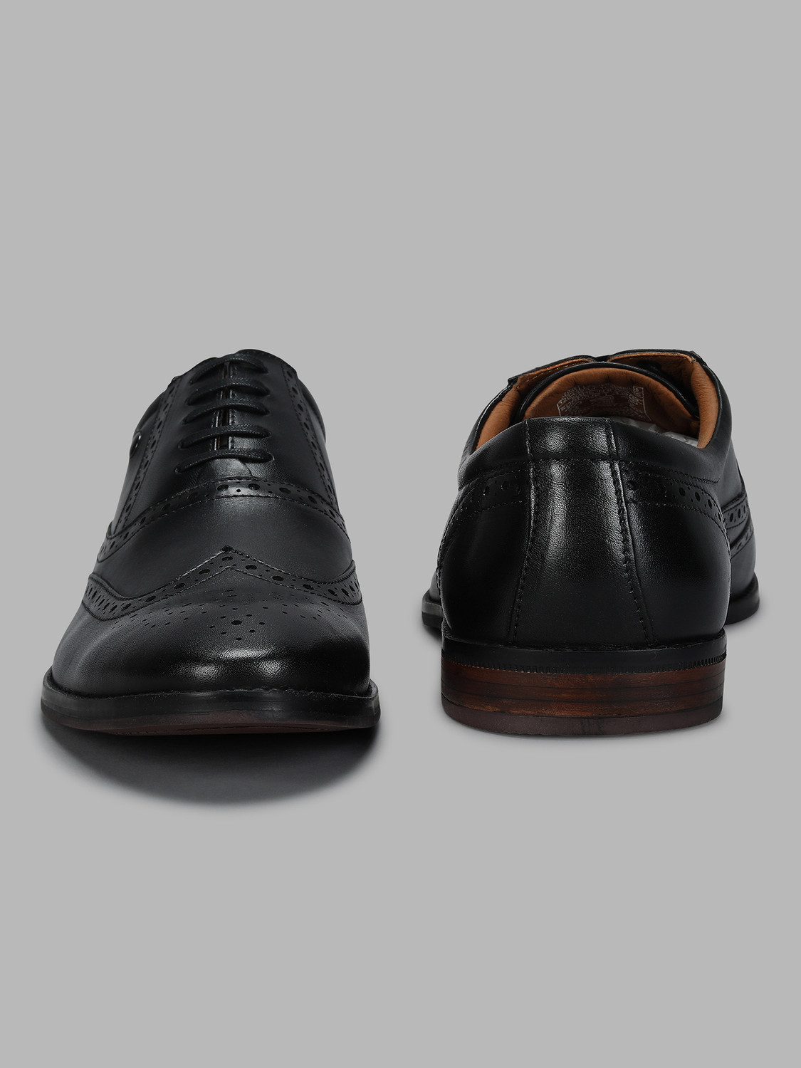 Image of LOUIS PHILIPPE Premium Leather Breathable Anti-Slip with Heel Formal Oxford For Men
