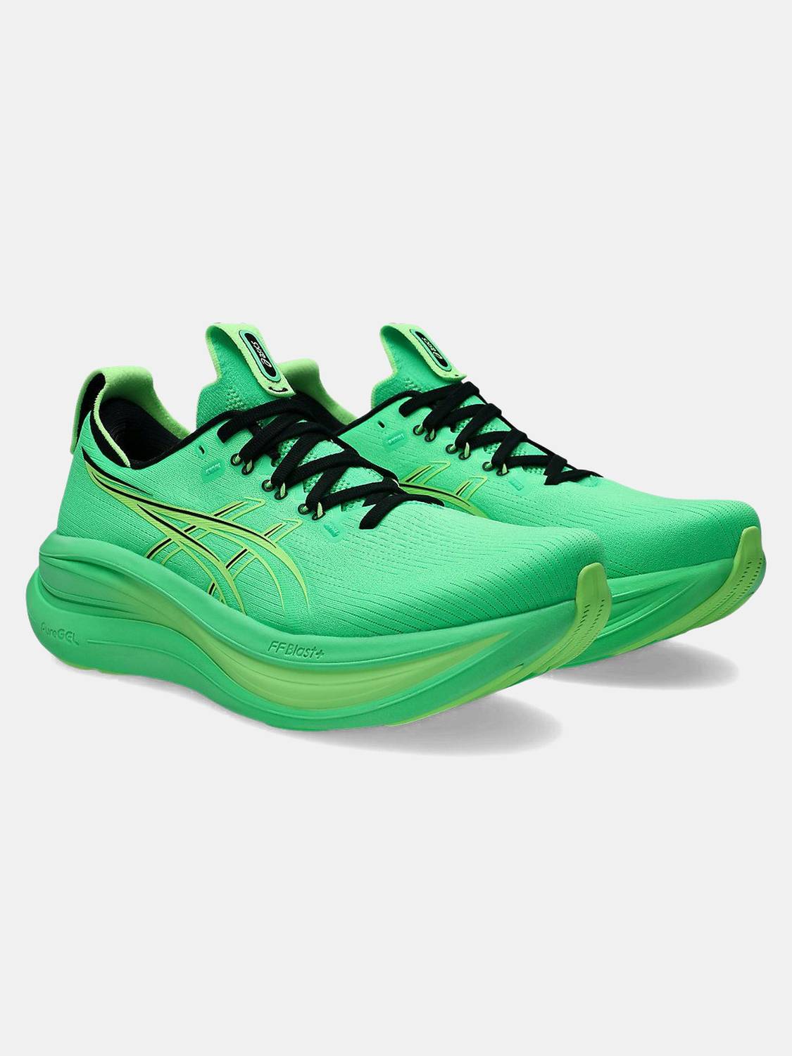 Asics GEL-NIMBUS 28 Men's Running Shoes Green - Image 4