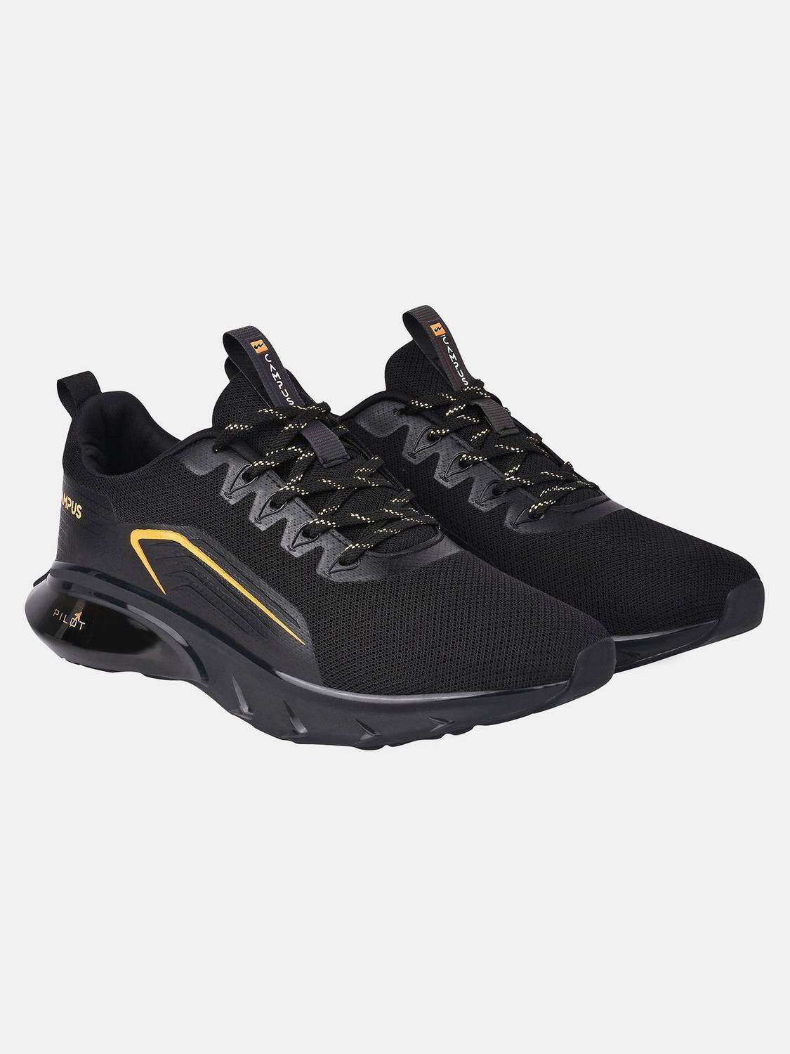 CAMPUS DREAMPLEX Men's Black Walking Shoes - Image 3