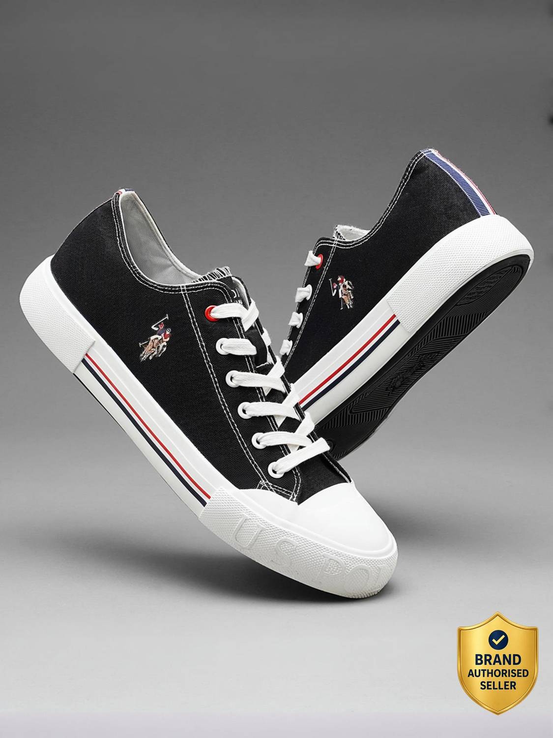 U.S. POLO ASSN. DREW 2.0 Black Men's Sneakers - Image 1