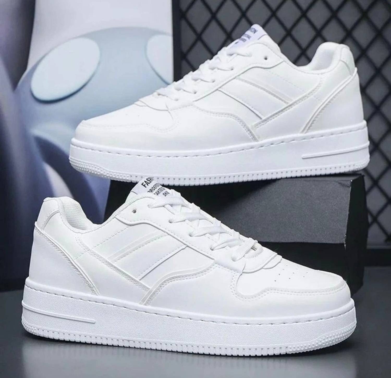 infinity walk 'Casual Stylish Trendy Outdoor full white sneakers ... more