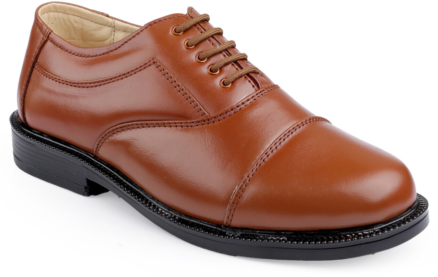 Image of Sucab Tan Leather oxford red police shoes service shoes for men Oxford For Men