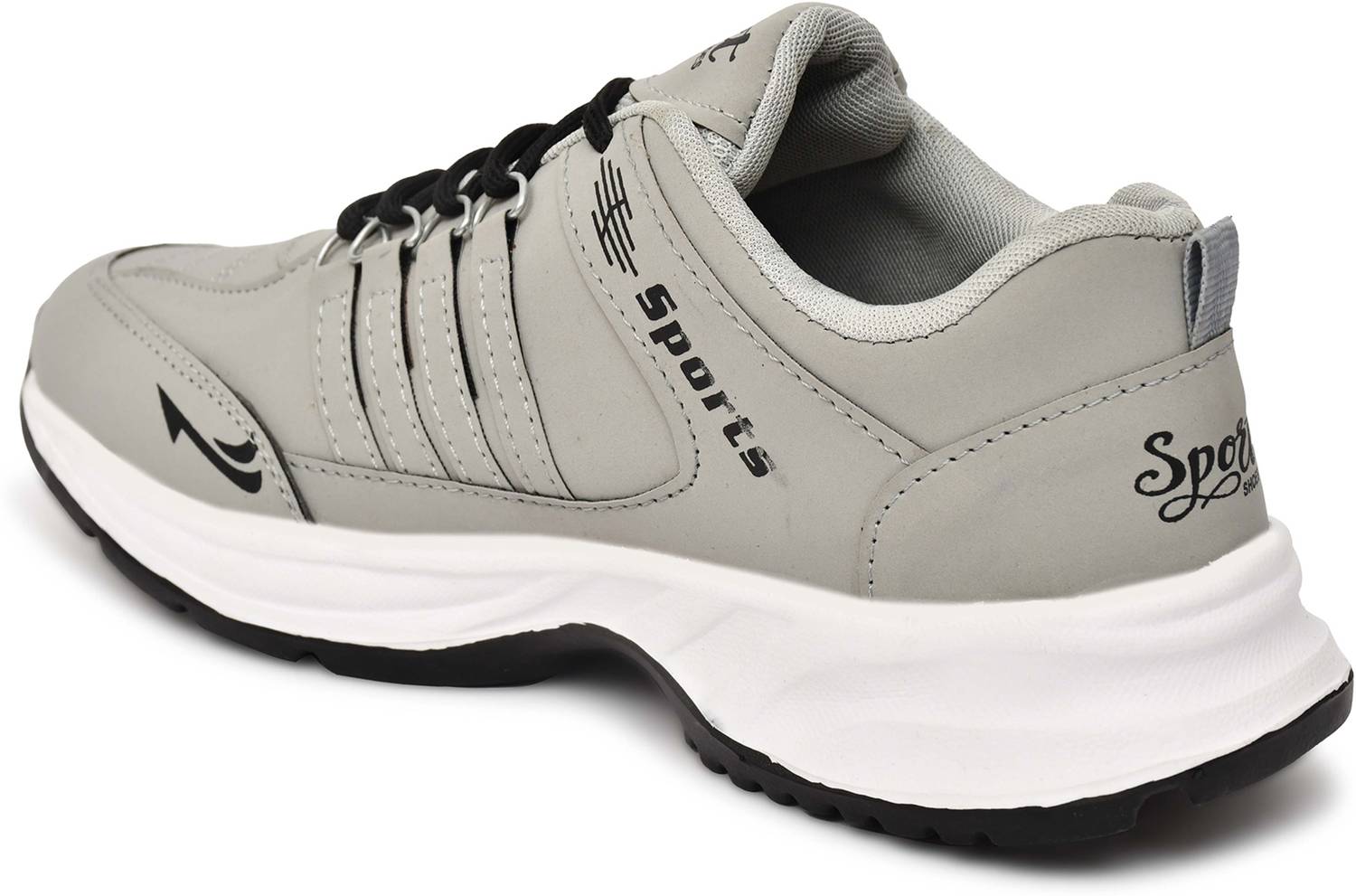 BAERU Grey Men's Casual Shoes - Image 4