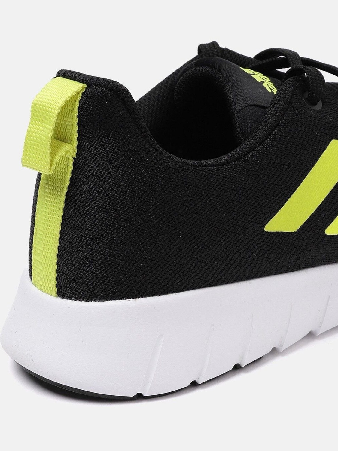 Image of ADIDAS Yellow Woven Design Adi Zoom Running Shoes For Men