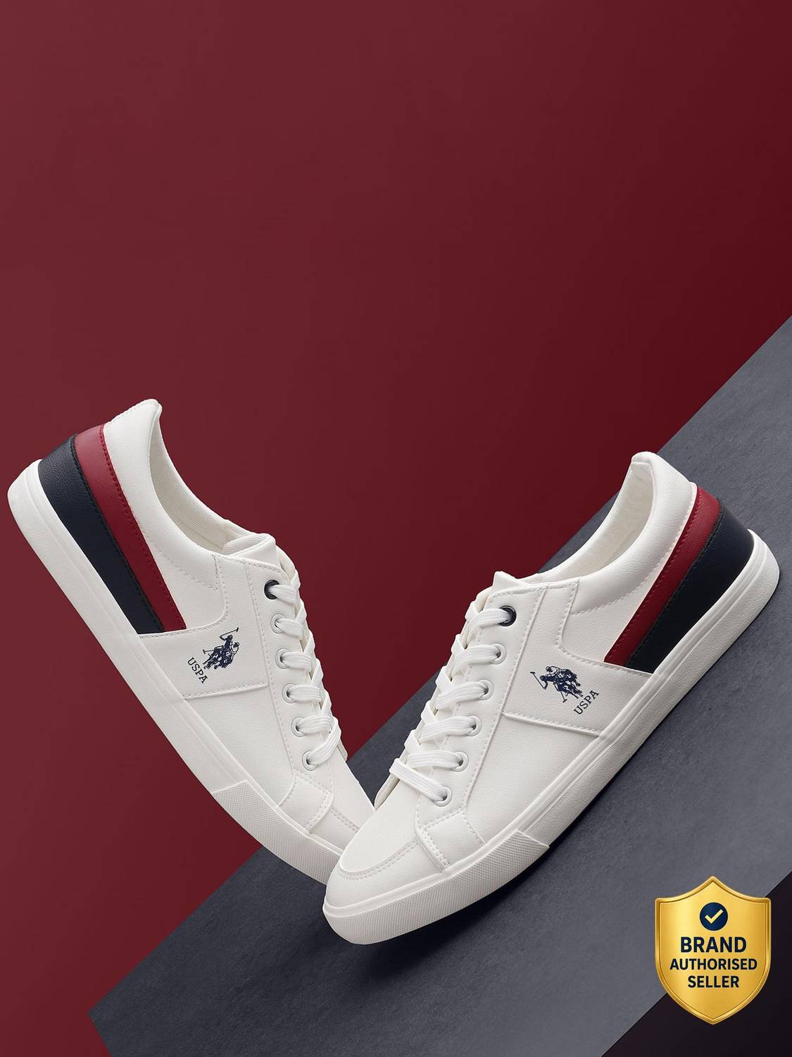 U.S. POLO ASSN. Clarkin 7.0 Men's White Sneakers