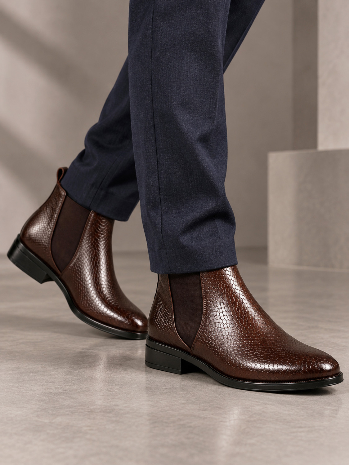 Image of KILLER Chelsea Boot Boots For Men (Brown, 8)