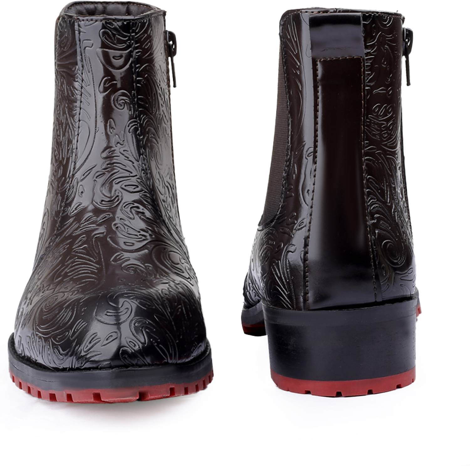 BXXY Brown Paisley Chelsea Boot - Image 5